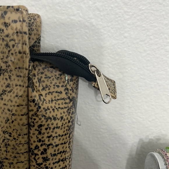 Timmy Woods Vintage Snake faux print Python Polyurethane? Large Purse Bag Tote - Picture 10 of 11